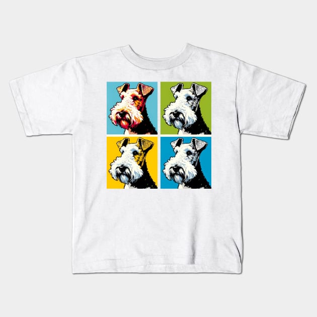 Wire Fox Terrier Pop Art - Dog Lovers Kids T-Shirt by PawPopArt